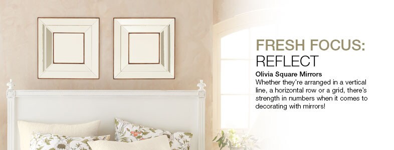 Garnet Hill Home Decor and Decorative Accessories. Olivia Square Mirrors.
