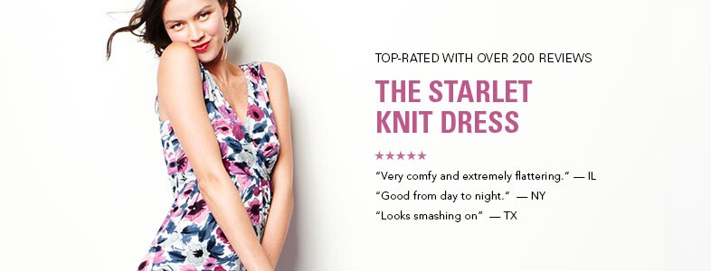 Garnet Hill Women's Clothing Top-Rated Products. Starlet Knit Dress, Top Rated With Over 200 Reviews.