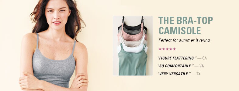 Garnet Hill Women's Camisoles. Bra-Top Women's Camisole, Only $36.