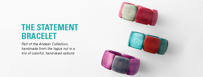 Garnet Hill Women's Bracelets. The Andean Collection Accented Tagua Women's Bracelet.