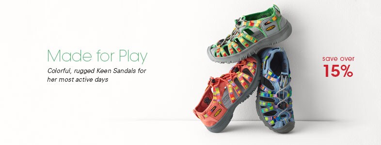 Garnet Hill Girls' Shoes. Colorful, Rugged Keen Sandal Girls' Shoes, Save Over 15%.