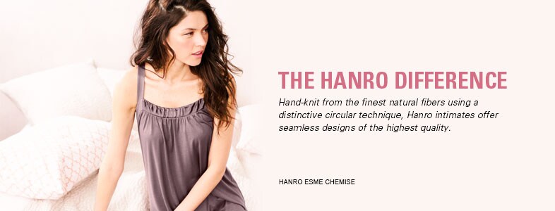 Hanro of Switzerland at Garnet Hill. Hanro Underwear is Hand-Knit from the Finest Natural Fibers for Quality, Seamless Designs. Hanro Chemise.
