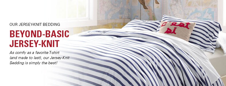 Garnet Hill Duvet Covers and Comforter Covers. Our Jersey-Knit Comforter Covers are as Comfy as a Favorite T-Shirt and Made to Last.