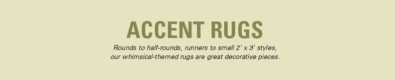 Garnet Hill Accent Rugs. Rounds to Half-Rounds, Runners to Small, These Whimsical Accent Rugs Make Great Decorative Rugs.