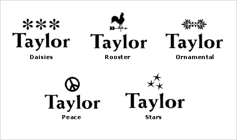 Monogramming Icons