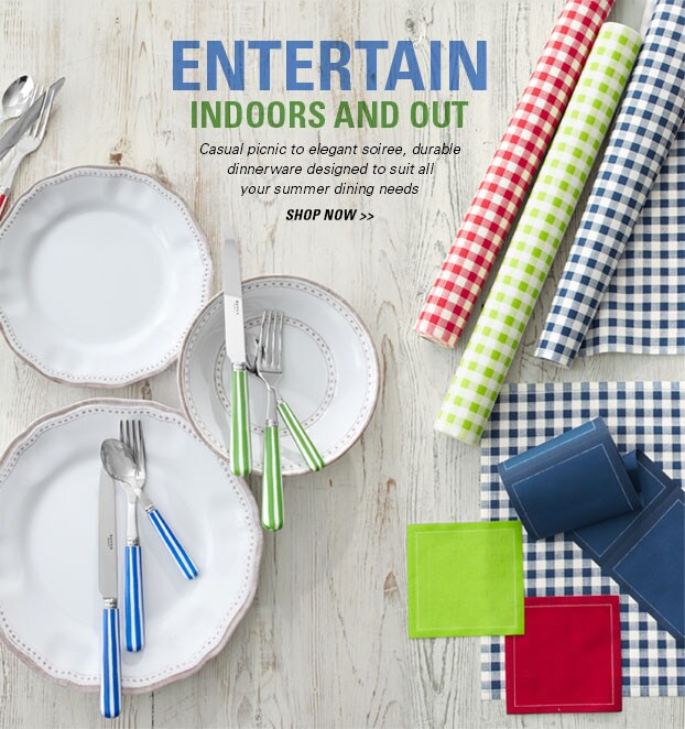 Garnet Hill Home Decor and Rugs. Entertain Indoors and Out with our Durable Dinnerware, Perfect Home Decor for Summer Dining