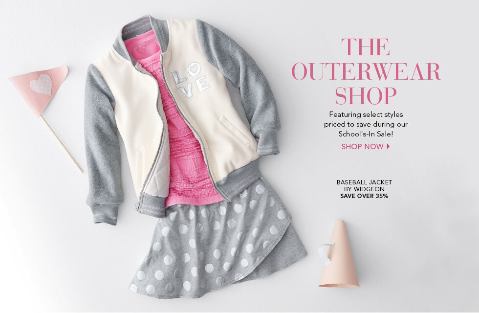 Garnet Hill Kids' Bedding and Girls' Clothing Catalog. Girls' Outerwear Shop. Featuring Select Styles on Sale during our School's-In Sale. Girls' Baseball Jacket by Widgeon - Save Over 35%.
