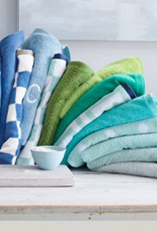 Garnet Hill Women's Clothing and Bedding Catalog. Colorful Towels. Shop Bath Decor.