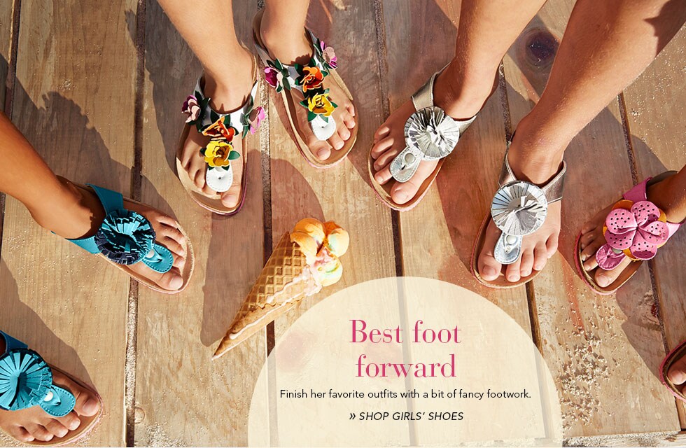 Garnet Hill Kids' Bedding and Girls' Clothing Catalog. Best Foot Forward. Finish her Favorite Outfits with our Fancy Girls' Shoes. Shop Girls' Shoes.