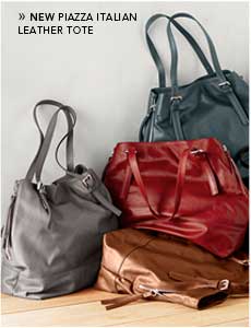 New Piazza Italian Leather Tote.
