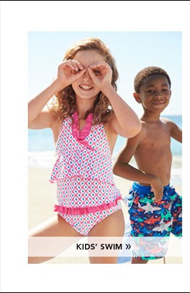 Garnet Hill Kids' Bedding and Girls' Clothing Catalog. Kids' Swimwear.