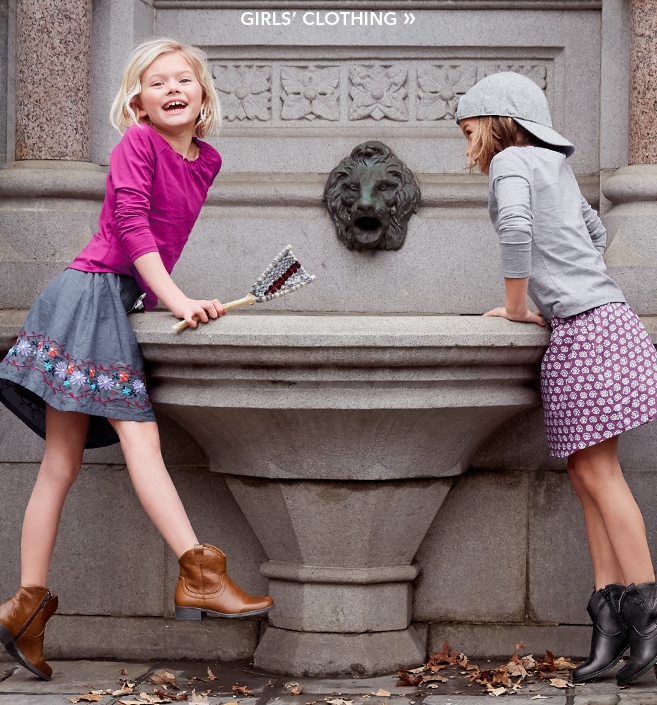Garnet Hill Kids' Bedding and Girls' Clothing Catalog. Back-to-School Style. New Arrivals. Girls' Clothing.