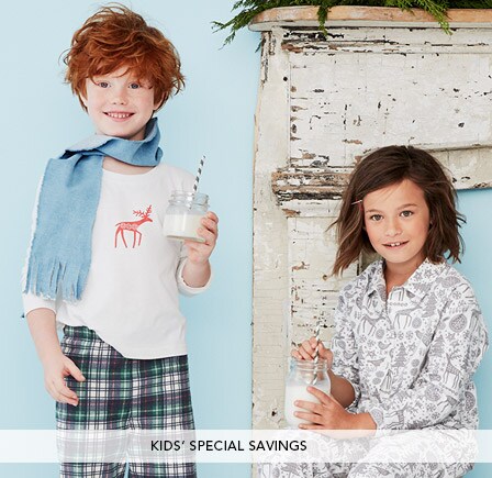 Garnet Hill Bedding and Clothing Catalog. Kids' Special Savings.