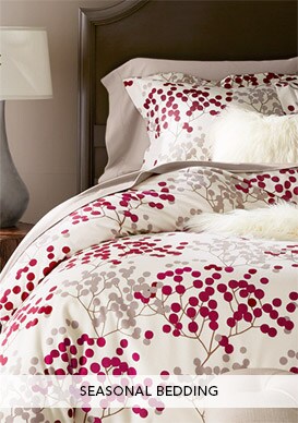 Garnet Hill Women's Clothing and Bedding Catalog. Seasonal Holiday Bedding.