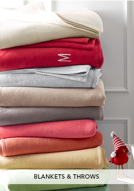 Garnet Hill Women's Clothing and Bedding Catalog. Blankets and Throws.