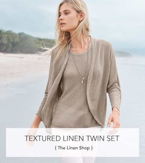 Textured Linen Twin Set. The Linen Shop.