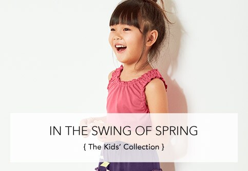 The Kids' Clothing Collection for Spring. Girls' Pima Cotton Ruched Knit Tank.